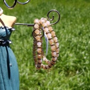 🆕 Light Brown with Gold Bracelet